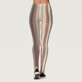 aards verticaal streeppatroon leggings (Achterkant)