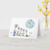 aards Wenskaart Kaart (Gele Bloem)