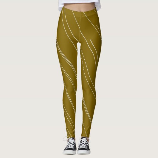 Aards Wit Leggings (Voorkant)