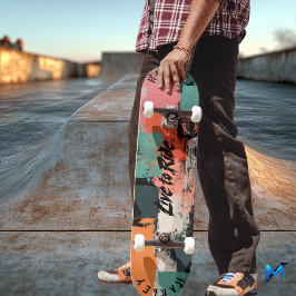 Aardse Abstract - Live to Ride Kwastontwerp Persoonlijk Skateboard