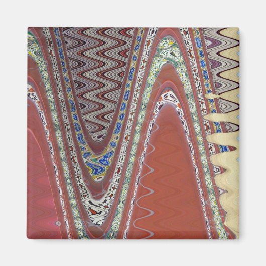 aardse Abstract Magneet (Voorkant)