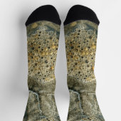 Aardse Abstracte Fotografische Art Crew Sokken (Top)