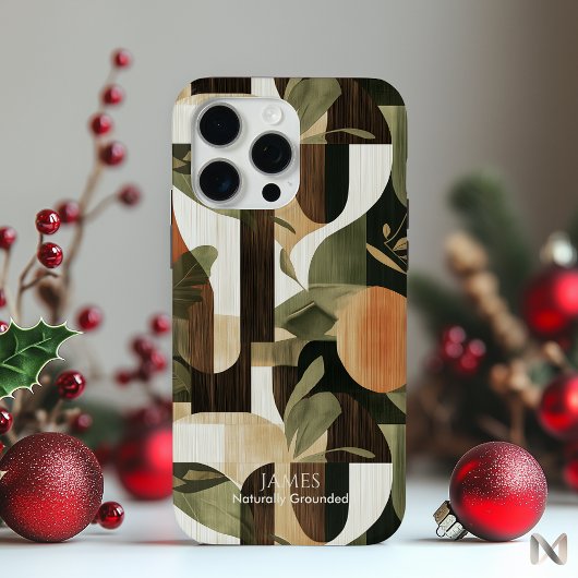 Aardse Abstracte Natuur-geïnspireerde Modern Case-Mate iPhone Case