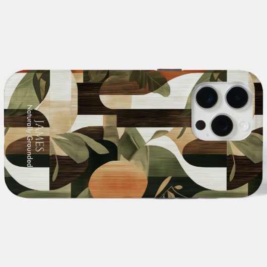 Aardse Abstracte Natuur-geïnspireerde Modern Case-Mate iPhone Case (Achterkant (horizontaal))