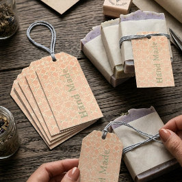 Aardse Arabesk | Terracotta & Salie Gepersonalisee Cadeaulabel