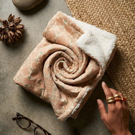 Aardse Arabesk | Terracotta & Salie Sherpa Deken