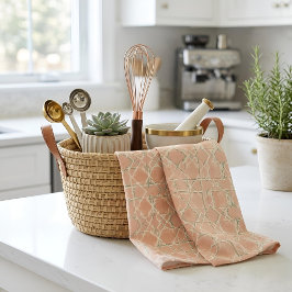 Aardse Arabesk | Terracotta & Salie Theedoek