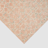Aardse Arabesk | Terracotta & Salie Tissuepapier (Detail)