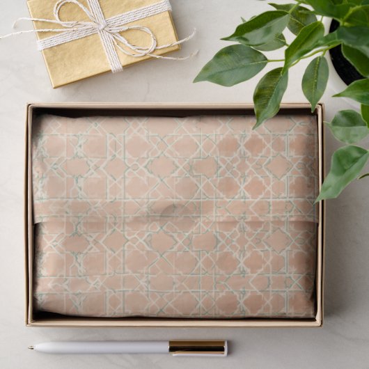 Aardse Arabesk | Terracotta & Salie Tissuepapier (Geschenk)