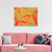 Aardse Bamboo Art  Print Sinaasappel (Insitu (Woonkamer))
