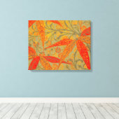 Aardse Bamboo Art  Print Sinaasappel (Insitu (Houten vloer))