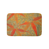 Aardse Bamboo Art  Print Sinaasappel Badmat (Voorkant)