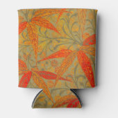 Aardse Bamboo Art  Print Sinaasappel Blikjeskoeler (Voorkant)