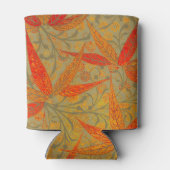 Aardse Bamboo Art  Print Sinaasappel Blikjeskoeler (Achterkant)