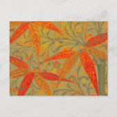 Aardse Bamboo Art Print Sinaasappel Briefkaart (Voorkant)
