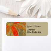 Aardse Bamboo Art  Print Sinaasappel Etiket (Insitu)