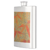 Aardse Bamboo Art Print Sinaasappel Heupfles (Links)