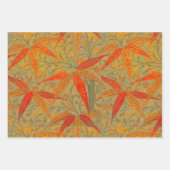 Aardse Bamboo Art  Print Sinaasappel Inpakpapier Vel (Voorkant 3)