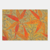 Aardse Bamboo Art  Print Sinaasappel Inpakpapier Vel (Voorkant)