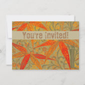 Aardse Bamboo Art  Print Sinaasappel Kaart (Voorkant)