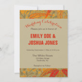 Aardse Bamboo Art  Print Sinaasappel Kaart (Voorkant)