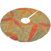 Aardse Bamboo Art  Print Sinaasappel Kerstboom Rok (Gekanteld)