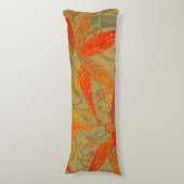 Aardse Bamboo Art  Print Sinaasappel Lichaamskussen (Voorkant Verticaal)