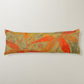 Aardse Bamboo Art  Print Sinaasappel Lichaamskussen (Voorkant)