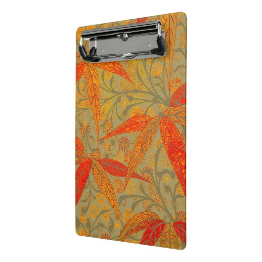 Aardse Bamboo Art  Print Sinaasappel Mini Klembord (Angled2)