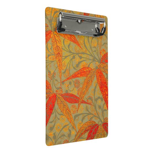 Aardse Bamboo Art  Print Sinaasappel Mini Klembord (Schuin)