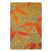 Aardse Bamboo Art  Print Sinaasappel Mini Klembord (Achterkant)