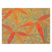 Aardse Bamboo Art  Print Sinaasappel Tafelkleed (Voorkant (Horizontaal))