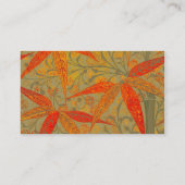 Aardse Bamboo Art  Print Sinaasappel Visitekaartje (Achterkant)