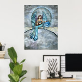Aardse Beschermengel Fee Poster Print (Thuiskantoor)