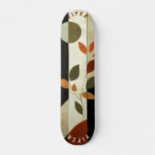 Aardse Blad Skateboard - Boho Minimalistisch Natuu (Voorkant)