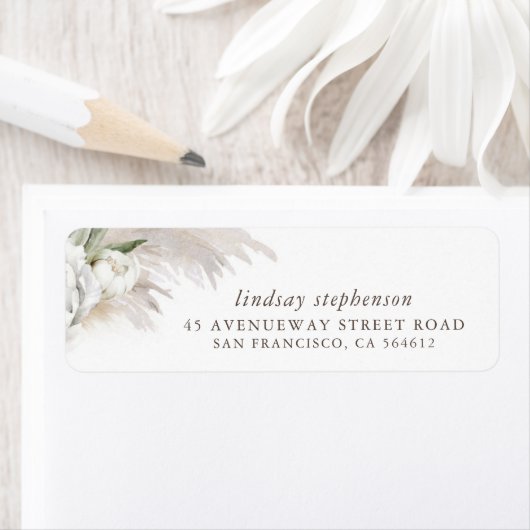 Aardse bladrijke Pampasgras Boho Etiket (Insitu)