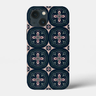 Aardse Bloem Geometrische Tegels Case-Mate iPhone Case
