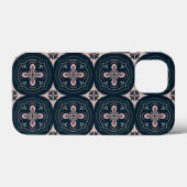 Aardse Bloem Geometrische Tegels Case-Mate iPhone Case (Achterkant (horizontaal))