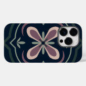Aardse Bloem Geometrische Tegels Case-Mate iPhone Case (Achterkant (horizontaal))