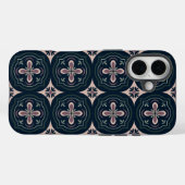 Aardse Bloem Geometrische Tegels Case-Mate iPhone Case (Achterkant (horizontaal))