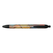 Aardse Bloem Mozaïekpatroon Pen (Achterkant)