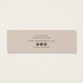 Aardse Bloem • Oorbellen Hoepels Studs Displaykaar Mini Visitekaartjes (Achterkant)