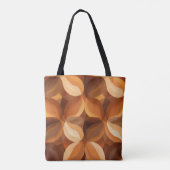 Aardse Bloemblaadjes Tote Bag (Achterkant)
