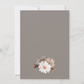 Aardse Bloemen 100ste Verjaardagsfeest Kaart (Achterkant)