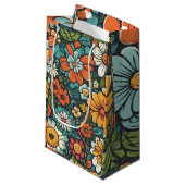 Aardse Bloemen Klein Cadeauzakje (Voorkant Gekanteld)