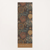 Aardse Bloemen Patroon Gepersonaliseerd Yogamat (Voorkant)
