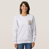 Aardse Bloemen Patroon-Terracotta, Sage & Dusty Pi Trui (Voorkant volledig)