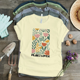 Aardse Bloemen Patroon Trracotta, Sage & Dusty Pin Tri-Blend Shirt