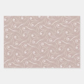 Aardse bloemenwervelingen inpakpapier vel (Voorkant 2)