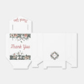 aardse bloemenwijnstok bedankdoosjes (Uitgevouwen)